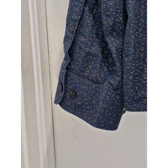 Perry Ellis Men’s Blue Patterned L/S Button-Up Shirt XXL Casual/Business - Picture 12 of 13